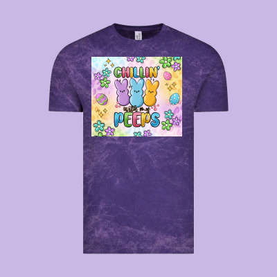 Chillin' With My Peeps Vintage Tee Designed By Maliassmallbusiness