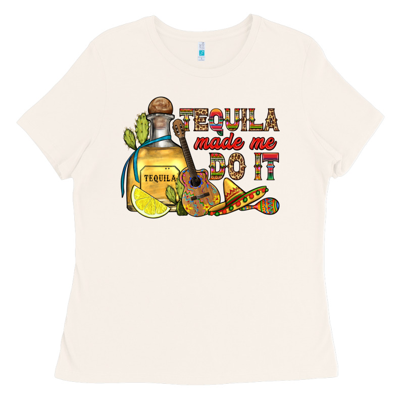 Tequila Made Me Do It Ladies Tee by RanaPortraitStore | Teevron