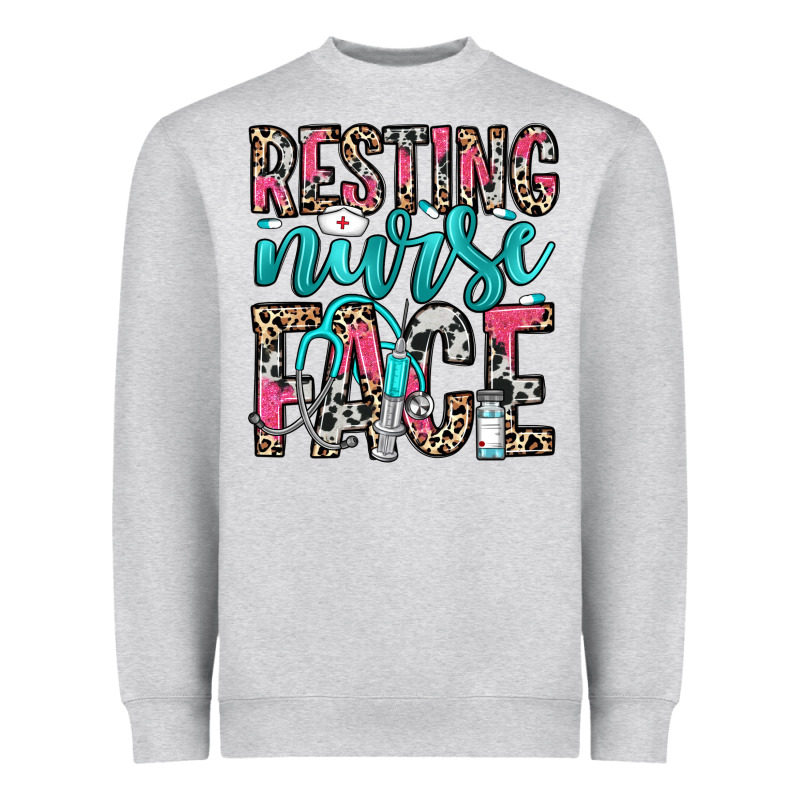 Resting Nurse Face Heavyweight Sweatshirt by NancyCooperArtShop | Teevron
