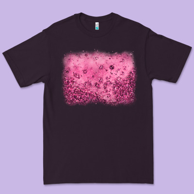 Pink Glitter Background Premium Tee Designed By Jahusdesignshop