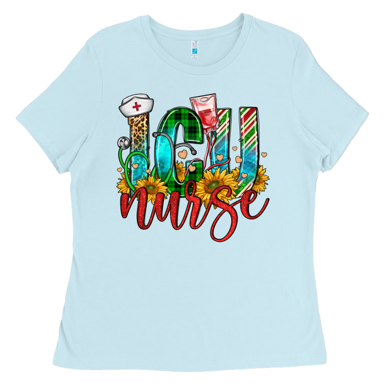 Christmas Icu Nurse Ladies Tee by FaDigitalArtStudio | Teevron