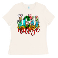 Bone christmas icu nurse Ladies Tee - FaDigitalArtStudio