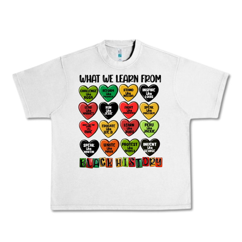 What We Learn From Black History Urban Heavy Tee by MaliasSmallBusiness | Teevron
