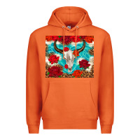 Carrot bull skull rose Premium Hoodie - TumblerDesignByShophia
