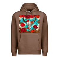 Chestnut bull skull rose Premium Hoodie - TumblerDesignByShophia