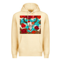 Pina Colada bull skull rose Premium Hoodie - TumblerDesignByShophia