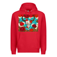 Red bull skull rose Premium Hoodie - TumblerDesignByShophia