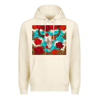 Tofu bull skull rose Premium Hoodie - TumblerDesignByShophia