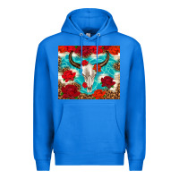 True Royal bull skull rose Premium Hoodie - TumblerDesignByShophia