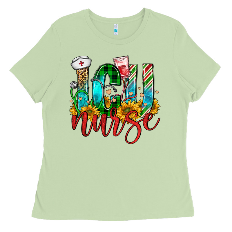 Christmas Icu Nurse Ladies Tee by FaDigitalArtStudio | Teevron