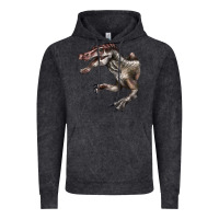 Vintage Black Spinosaurus Face Vintage Hoodie - LillyAllenDesigns