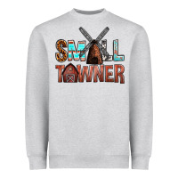 Heather Grey small towner Heavyweight Sweatshirt - NancyCooperArtShop