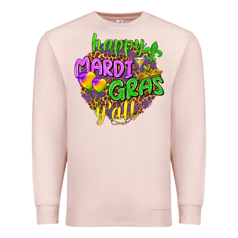 Love Mardi Gras Y'all Premium Sweatshirt by HowdyJamesFarm | Teevron