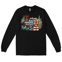 Black tx texas Long Sleeve Tee - NancyCooperArtShop