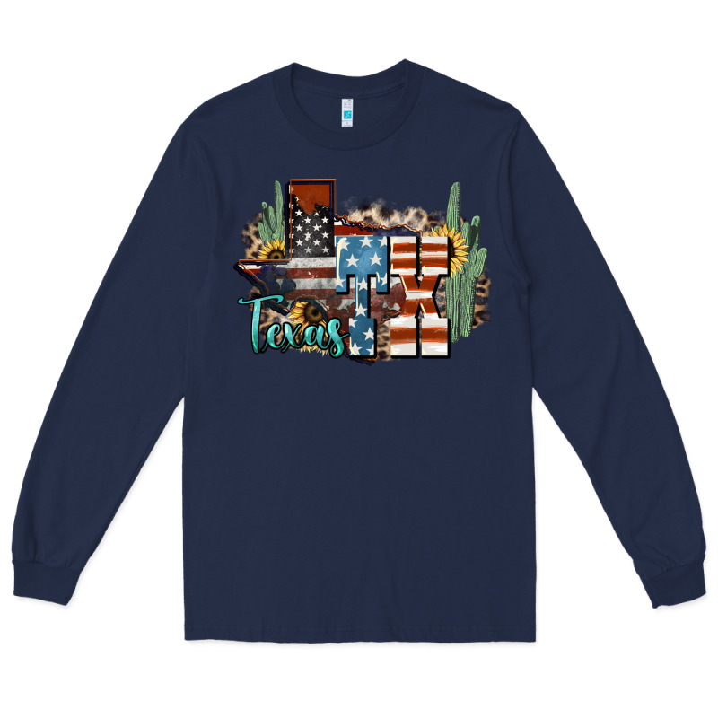 Tx Texas Long Sleeve Tee by NancyCooperArtShop | Teevron