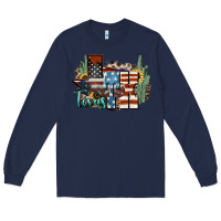 Navy tx texas Long Sleeve Tee - NancyCooperArtShop