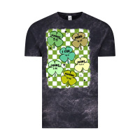 Cloud Black shamrock religious Vintage Tee - MaliasSmallBusiness