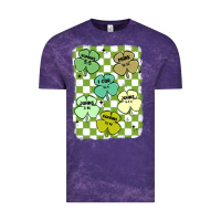 Cloud Purple shamrock religious Vintage Tee - MaliasSmallBusiness