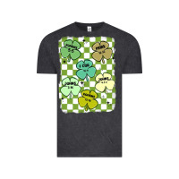 Vintage Black shamrock religious Vintage Tee - MaliasSmallBusiness