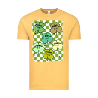 Vintage Mustard shamrock religious Vintage Tee - MaliasSmallBusiness