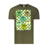 Vintage Olive shamrock religious Vintage Tee - MaliasSmallBusiness