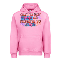 Fuchsia Pink Only the best moms get promoted to nana Urban Hoodie - FaDigitalArtStudio