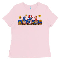 Bubblegum Pink usa gnome libbey cup Ladies Tee - HRA Design Shop