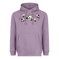 Lavender cute panda Heavyweight Hoodie - TumblerDesignByShophia