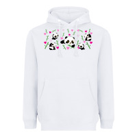 White cute panda Heavyweight Hoodie - TumblerDesignByShophia