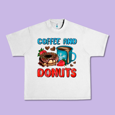 Coffee And Donuts Urban Heavy Tee Designed By Adodesignshop