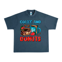 Midnight Navy coffee and donuts Urban Heavy Tee - AdoDesignShop