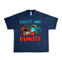 Navy coffee and donuts Urban Heavy Tee - AdoDesignShop