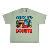 Oil Green coffee and donuts Urban Heavy Tee - AdoDesignShop
