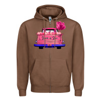 Chestnut Loads Of Love Valentine's Day Truck Zipper Hoodie - Bettercallsaul