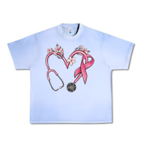 Grape Ice stethoscope nurse medical breast cancer awareness Urban Heavy Tee - MaliasSmallBusiness