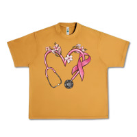 Peanut Butter stethoscope nurse medical breast cancer awareness Urban Heavy Tee - MaliasSmallBusiness
