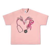 Salmon stethoscope nurse medical breast cancer awareness Urban Heavy Tee - MaliasSmallBusiness