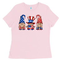 Bubblegum Pink usa gnome Ladies Tee - HRA Design Shop