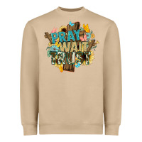 Mushroom pray wait trust crosses christian Heavyweight Sweatshirt - NancyCooperArtShop