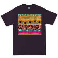 Plum leopard sunflower gemstone Premium Tee - JahusDesignShop