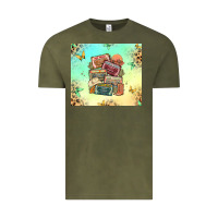 Vintage Olive country cassette tapes Vintage Tee - MaliasSmallBusiness