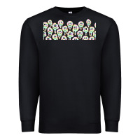 Black retro smiley faces Premium Sweatshirt - TumblerDesignByShophia