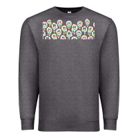 Charcoal Heather retro smiley faces Premium Sweatshirt - TumblerDesignByShophia