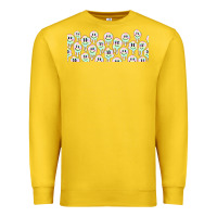 Lemon retro smiley faces Premium Sweatshirt - TumblerDesignByShophia