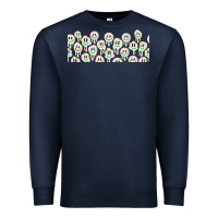 Navy retro smiley faces Premium Sweatshirt - TumblerDesignByShophia