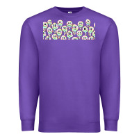 Purple retro smiley faces Premium Sweatshirt - TumblerDesignByShophia