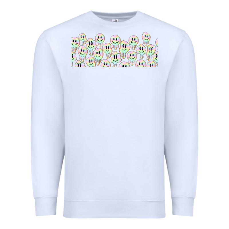 Retro Smiley Faces Premium Sweatshirt by TumblerDesignByShophia | Teevron