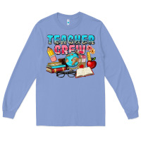 Colony Blue teacher crew Long Sleeve Tee - NancyCooperArtShop