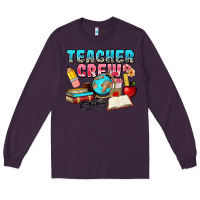 Plum teacher crew Long Sleeve Tee - NancyCooperArtShop
