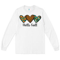 White hello fall Long Sleeve Tee - JahusDesignShop